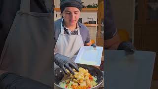 paella بايلا باللقطينه مع ثمار البحر paella food pumpkin [upl. by Sinnaiy]