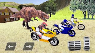 Jogo Android de Motos  Ataque de Dinossaur [upl. by Ruthy]