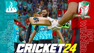 BRISBANE HEAT vs FORTUNE BARISHAL Highlights CRICK LK T20 Champions League 2024 Cricket 24 [upl. by Marylinda]