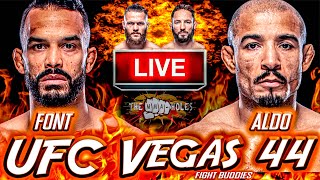 🔴UFC VEGAS 44 ROB FONT vs JOSE ALDO  RAFAEL FIZIEV vs BRAD RIDDELL LIVE FREE FIGHT REACTION [upl. by Hasan]