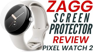 Pixel Watch 2 Zagg Screen Protector Install Instructions Best Protection Case Bumper Straps Google [upl. by Ilajna619]