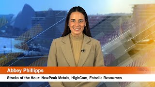 Stocks of the Hour NewPeak Metals HighCom Estrella Resources [upl. by Mairim]