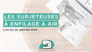 Comment fonctionne lenfilage à air sur une surjeteuse [upl. by Ynohtna]