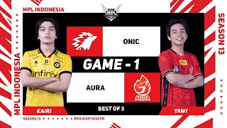 Game  1 ONIC vs AURA  MPL ID S13 [upl. by Aprile]