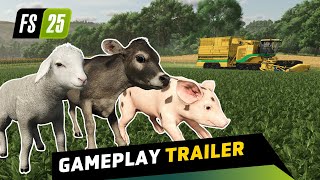 FARMING SIMULATOR 25 BABY DIEREN  TORNADO EN NIEUWE MERKEN TRAILER GAMEPLAY [upl. by Ytsim737]