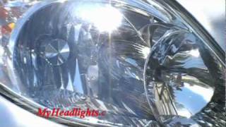 How Headlight Restoration Clean amp Restore Toyota Matrix Yellow Cloudy Headlights [upl. by Hadden]