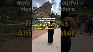 Helpful tips before visiting Red Rocks Amphitheater 🙌 tips traveltips [upl. by Misha]