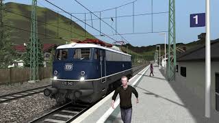 Train Simulator 2019  Unterwegs mit der vR E10 blau Bügelfalte [upl. by Zabrine]