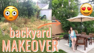 Unbelievable DIY BACKYARD BEFORE amp AFTER Transformation [upl. by Devinne]