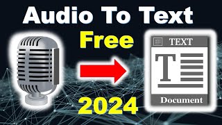 How to convert Audio To Text Free online  Audio To Text Online Free [upl. by Oahc]