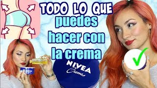 INCREIBLES USOS DE LA CREMA NIVEA 🍑 PARA LA BELLEZA DE TODO EL CUERPO [upl. by Adnawyek]