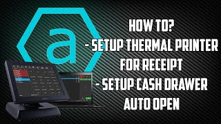 Free Lifetime POS  How to SETUP Thermal Printer for Receipt and auto open Cash Drawer ARONIUM [upl. by Cuyler198]