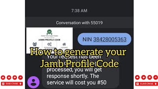 WHY CANT I GENERATE MY JAMB PROFILE CODE HOW TO GENERATE YOUR JAMB PROFILE CODE jamb2022 waec [upl. by Bordie]