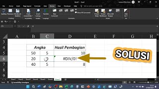 Solusi Muncul DIV0 di Microsoft Excel [upl. by Ettenauq]