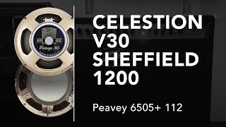 Sheffield 6505 VS Celestion Vintage 30  Peavey 6505112 [upl. by Nnaeirb257]