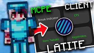 NEW MCPE CLIENT BETTER THAN Onix Client Latite Client KEYSTOKES CPS COUNTER FPS [upl. by Kiley]