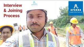 Aparna Constructions And Eastet Pvt Ltd Interview amp joining process Aparna aparnaconstructions [upl. by Farmelo788]