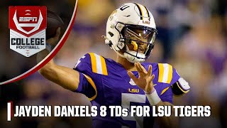 Jayden Daniels BEAST MODE 🔥 Racks up 8 TDs vs Georgia State Panthers  ESPN College Football [upl. by Alyosha]