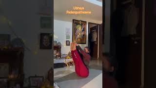 Ubhaya Padangusthasana 🌸 ashtangavinyasayoga yoga yogsadhika [upl. by Nimajnab]