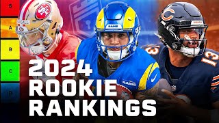 Updated 2024 Dynasty Rookie Rankings amp Tiers [upl. by Ellehcar]