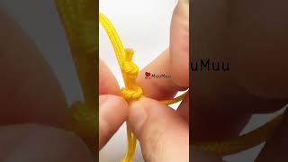 DIY Easy Lucky Bracelet 左右結 shorts muumuu knot macrame diy 編織手環 luckybracelet bracelet [upl. by Anitnelav]