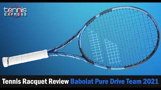 Babolat Pure Drive Team 2021 Racquet Review  Tennis Express [upl. by Leuamme]