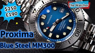 New Proxima Blue Steel MM300 💙  Full Review  The Watcher [upl. by Dnalevets592]