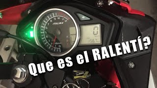 Que es el ralentí en una MOTO  Como Ajustarlo [upl. by Adnawahs]