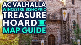 Wincestre Bishopric Treasure Hoard Map Guide  Assassins Creed Valhalla Treasure AC Valhalla [upl. by Nibram]