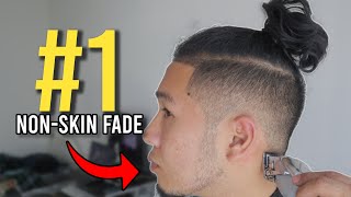 NONSKIN 1 Fade Self Cut Tutorial  Simple Mens Haircut [upl. by Wyon740]