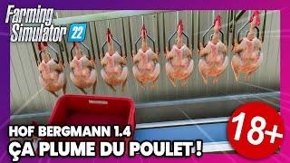 On plume du poulet sur Hof Bergmann 14 Farming Simulator 22 [upl. by Nanerb866]