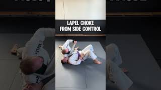 Lapel choke from side control😬 [upl. by Mairam]