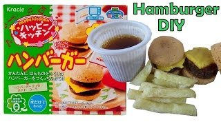 Kracie Popin Cookin Hamburger DIY Candy Cheeseburger Fries Kit [upl. by Ailemak]