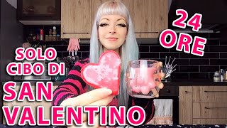 MANGIO SOLO CIBO DI SAN VALENTINO PER 24 ORE [upl. by Rriocard]