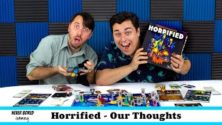 Horrified  Our Thoughts Board Game Review [upl. by Ellerret]