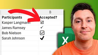 How to Add a Checkmark Symbol in Excel Tick Symbol [upl. by Pang43]