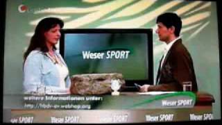 Live Interview bei Centertv quotWeser SPORTquot Claudia Kanaan am 03052010 [upl. by Felecia]