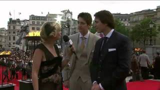 Weasley Twins  James and Oliver Phelps On The Red Carpet 7 July 2011 Harry Potter Premiere [upl. by Killam]