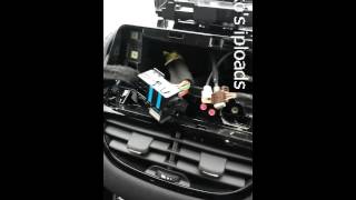 Peugeot 208 2014 model touch screen head unit radio removal how to [upl. by Yand533]