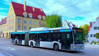 100 MercedesBenz C2G NGT Hybrid KOM 3612 Voith Sound Bus in Augsburg SWA Linie 48 [upl. by Ahsirkal580]