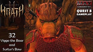 ASGARDS WRATH 2  32 Viggo the Boar and Surturs Bow  QUEST 3 Gameplay [upl. by Rebmaed]