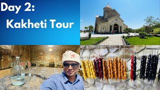 Day 2 Kakheti Badiauri St Ninos Church Sighnaghi Fort Telavi Winery Balloon amp Metro Ride [upl. by Yelsnik]