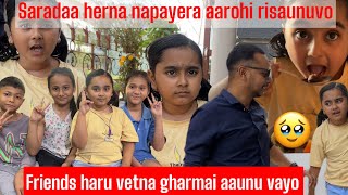 😱 Aarohi ko rish tika lagayepachi harayo 🥹 Hajurbuwako saradda  Aarohi vlog Aarohi Adhikari [upl. by Ragde]