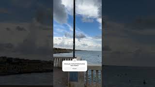 Beautiful stormy day on the pier of Ostia Antica Italy maritimephotography italy thunderstorm [upl. by Arait]