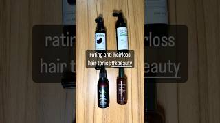 Trying and rating 4 anti hairloss hair tonics so you dont have to haircare antihairloss [upl. by Herzog]