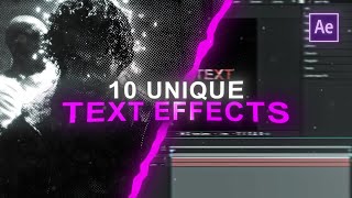 HOW TO MAKE 10 Unique Text Effects for Tiktok Edits  After Effects Tutorial [upl. by Anna-Diana263]