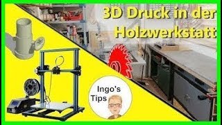 3D Drucker in der Holzwerkstatt Vorstellung und Möglichkeiten erste Drucke IngosTipps [upl. by Mimajneb571]