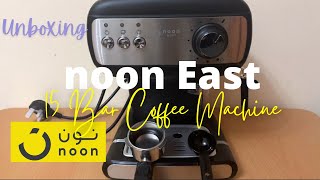 Noon East 15 Bar Coffee Machine  Unboxing  Affordable Espresso Machine [upl. by Bausch757]