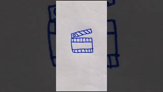 Clapperboard film drawing art [upl. by Kravits]