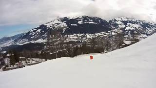 Kitzbühel  Kirchberg Piste 36 Hahnenkamm  Piste 21 StreifFamilienabfahrt  Piste 22 Kampen [upl. by Frohne]